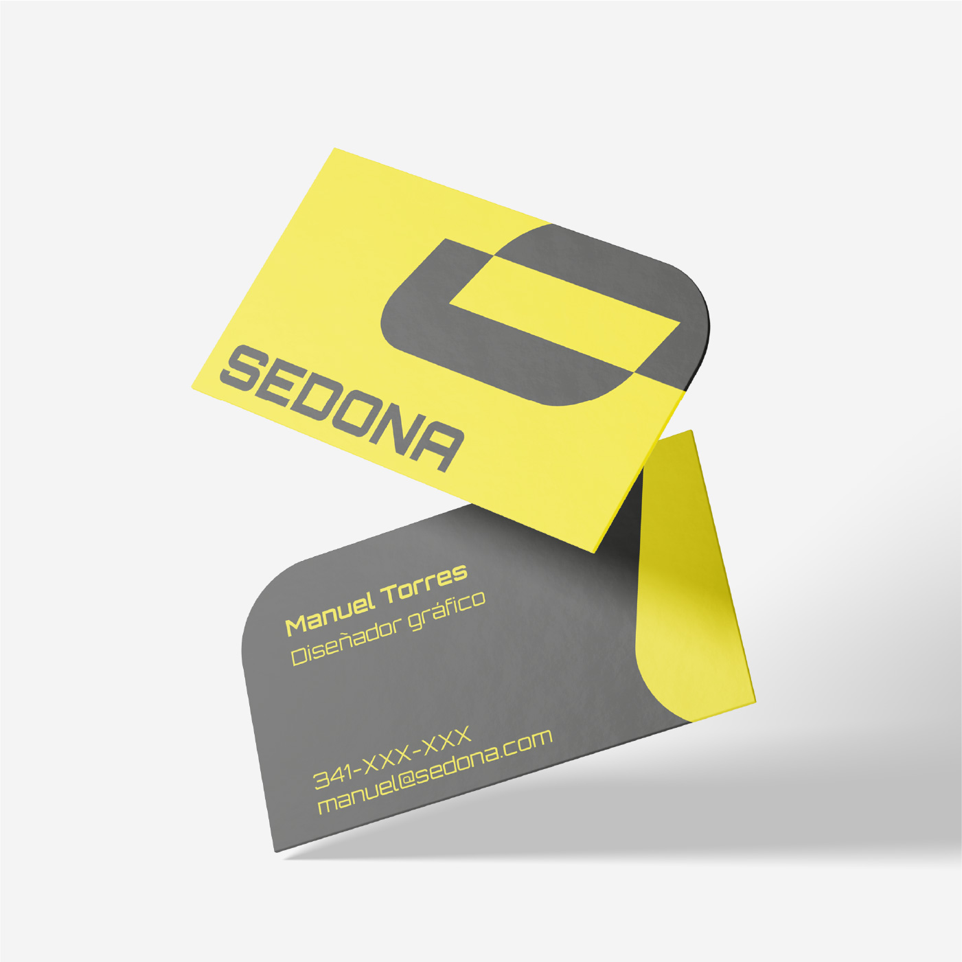 Tarjeta personal, frente y dorso