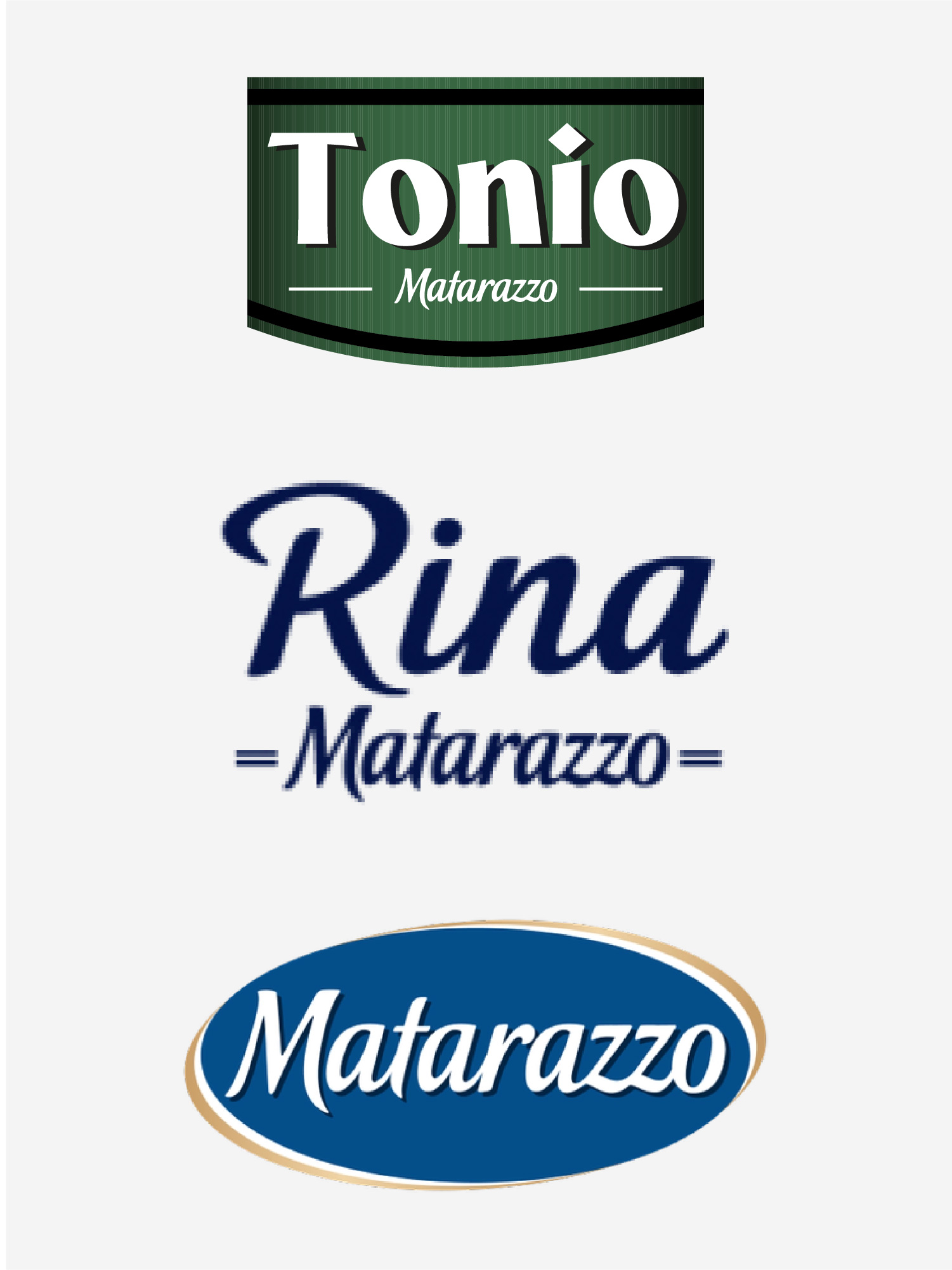 El linaje: Tonio junto a Rina y a la línea principal de Matarazzo